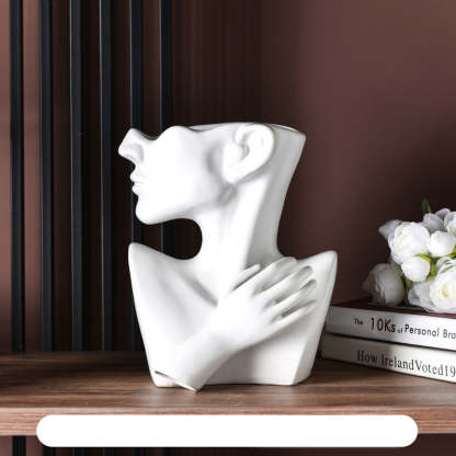 Portrait Nordic Ceramic Vase Decorative Flower Vase Home Decor-xinru shop