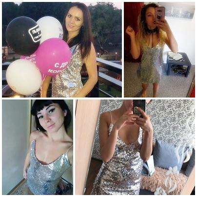 Sexy Deep V Neck Silver Sequin Backless Mini Dress-xinru