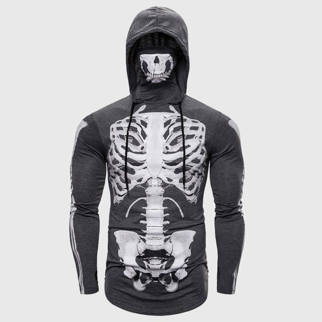 Skull X-Ray Ninja Hoodie-xinru