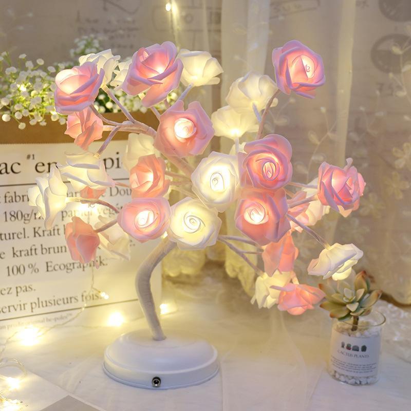 Romantic soft light rose lamp-xinru shop