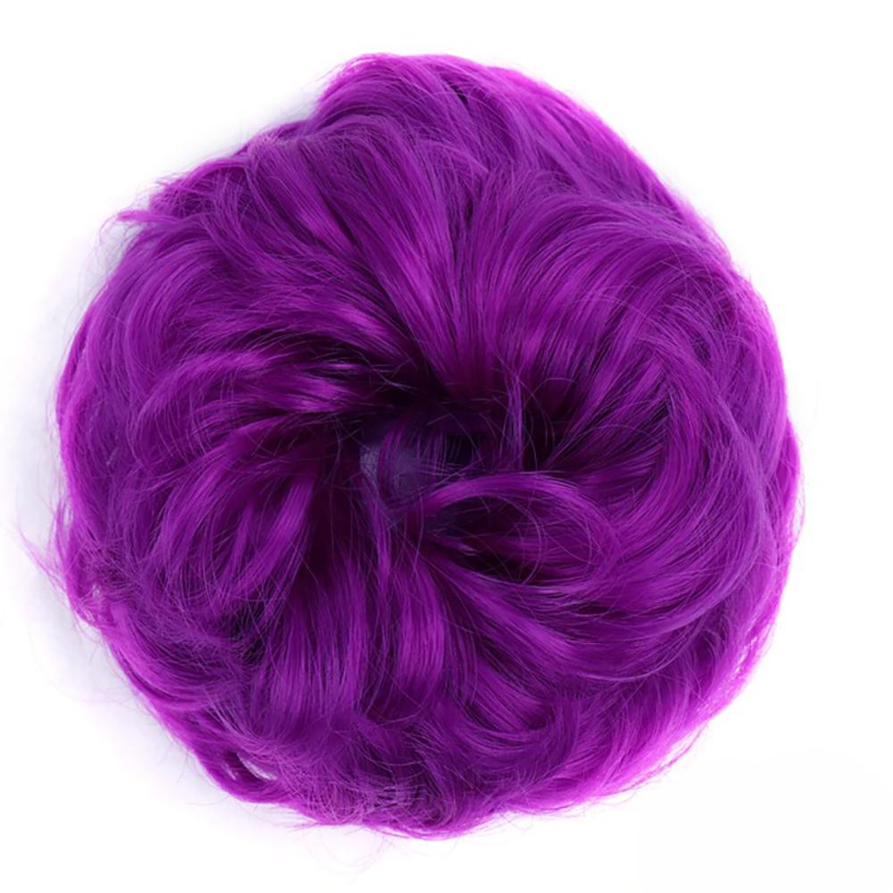 Natural Look Synthetic Messy Hair Bun Scrunchie Extension-xinru
