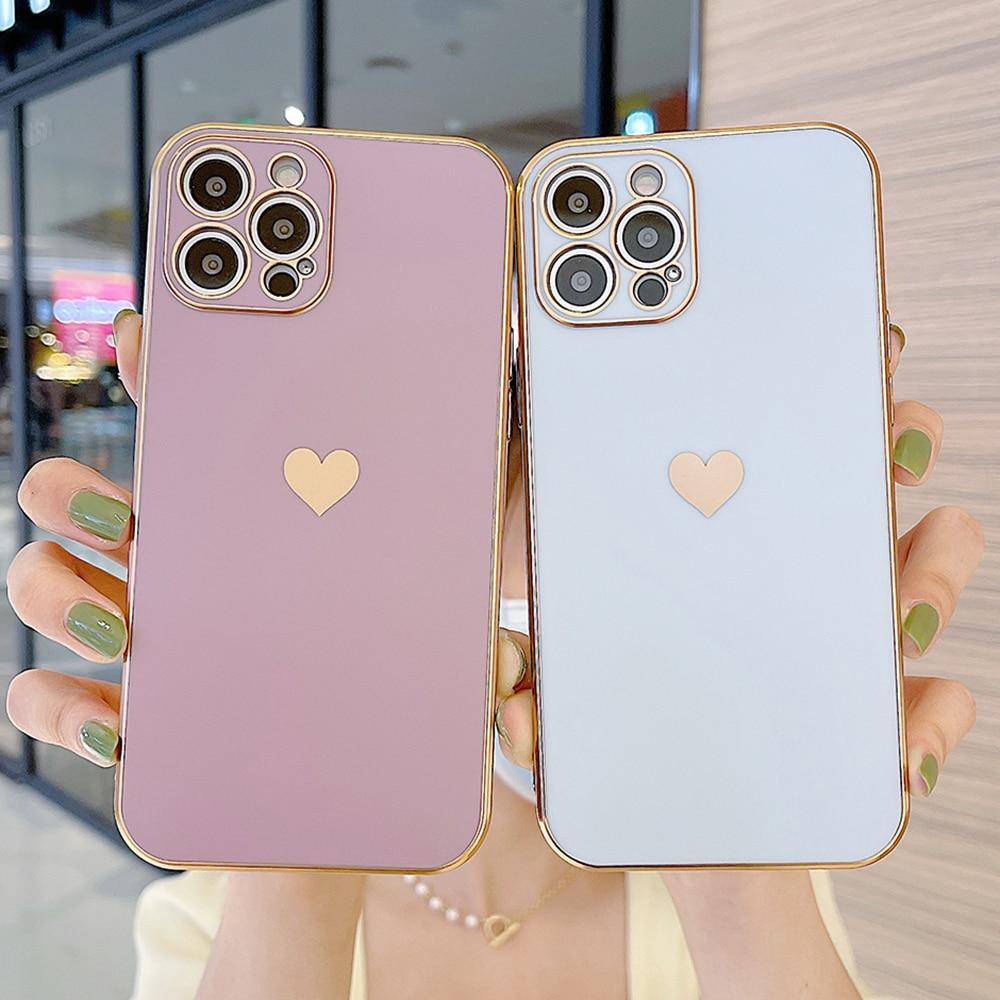Electroplated Heart Case-xinru