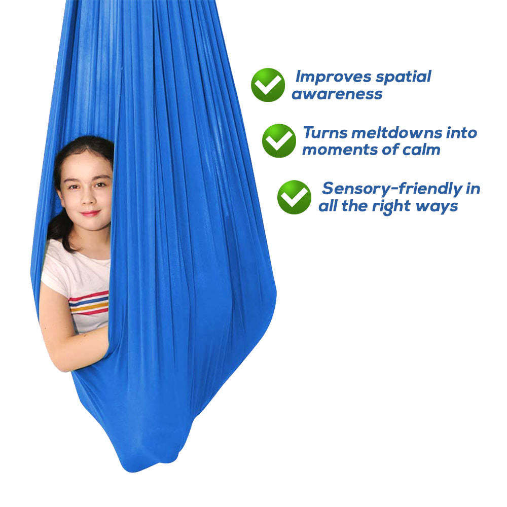 Indoor Therapy Swing Elastic Nylon Sensory Sturdy Hammock-xinru