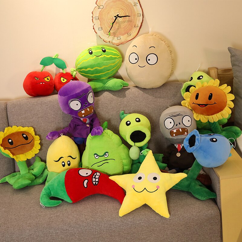 Plants vs Zombies Collectible Plush Doll Bag Pendant Soft Toy-xinru