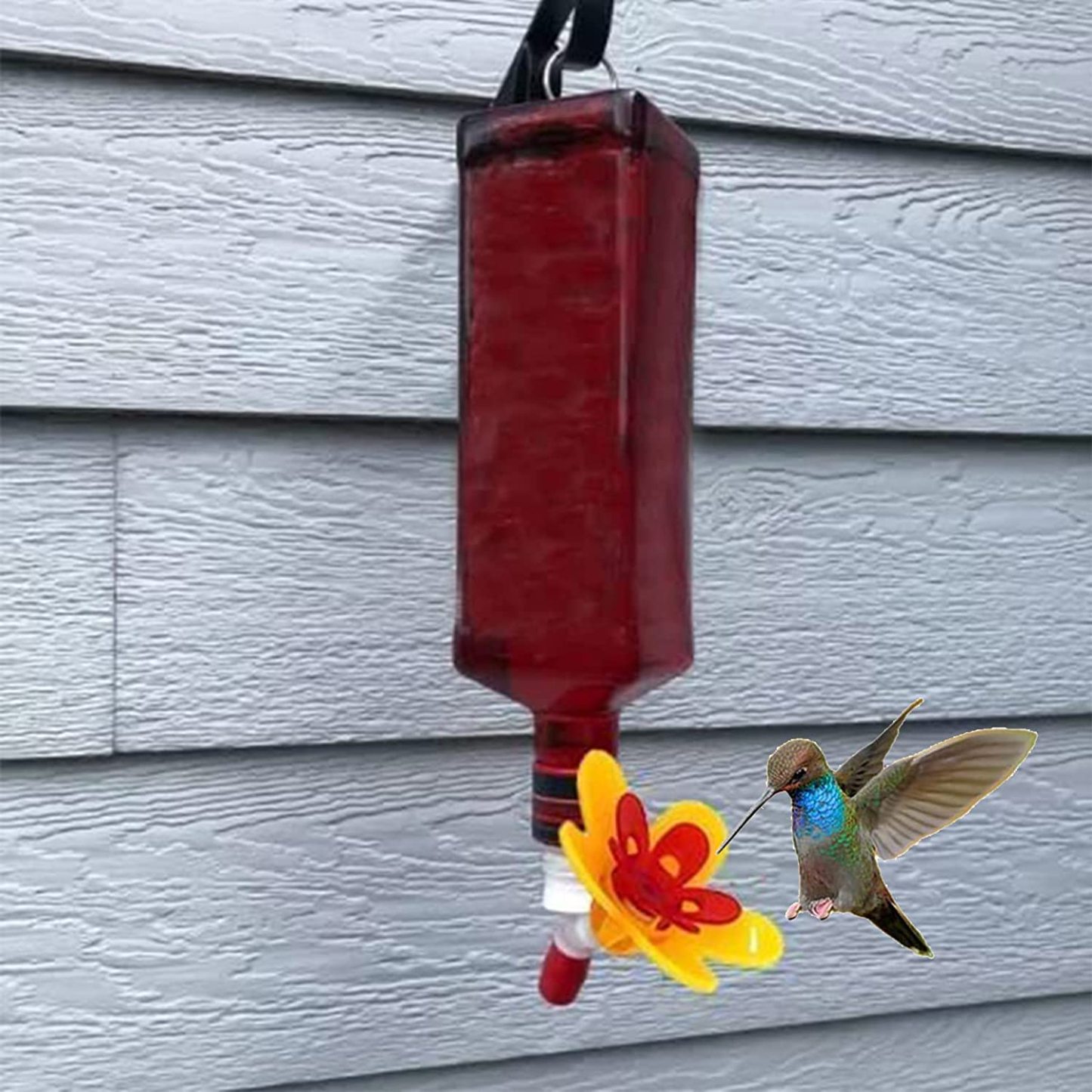 Turn Recycled Bottles Into Hummingbird Feeder Flower Kits-xinru
