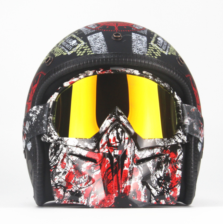 Skeleton Half Helmet-xinru shop