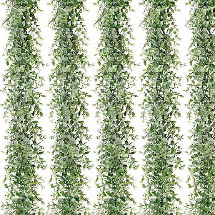 5 PCS Artificial Eucalyptus Spring Garlands Fake Greenery Vines-xinru