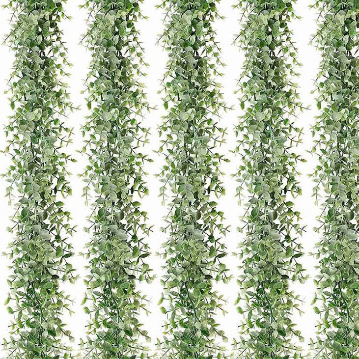 5 PCS Artificial Eucalyptus Spring Garlands Fake Greenery Vines-xinru