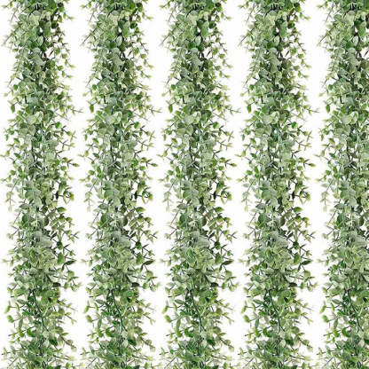 5 PCS Artificial Eucalyptus Spring Garlands Fake Greenery Vines-xinru