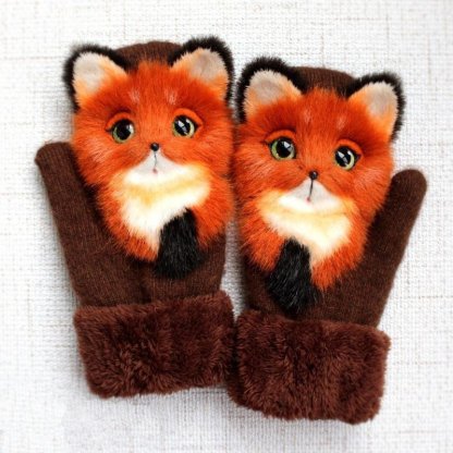 Cute Winter Animal Gloves-xinru shop
