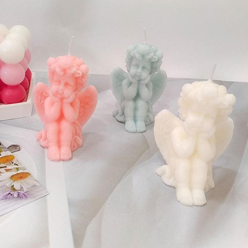 3D Angel Aromatherapy Scented Candle Wax Home Decor Art Candle-xinru
