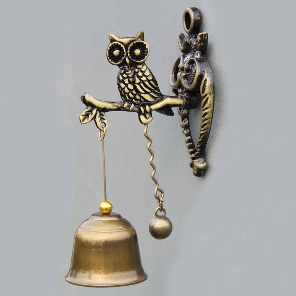 Vintage Metal Bell Door Shopkeeper Good Luck Knocker Windchime-xinru