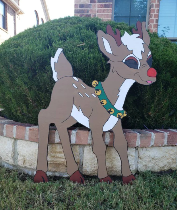 Surprise and Interesting Christmas Decoration-Christmas Yard Decoration Wood Art-xinru shop