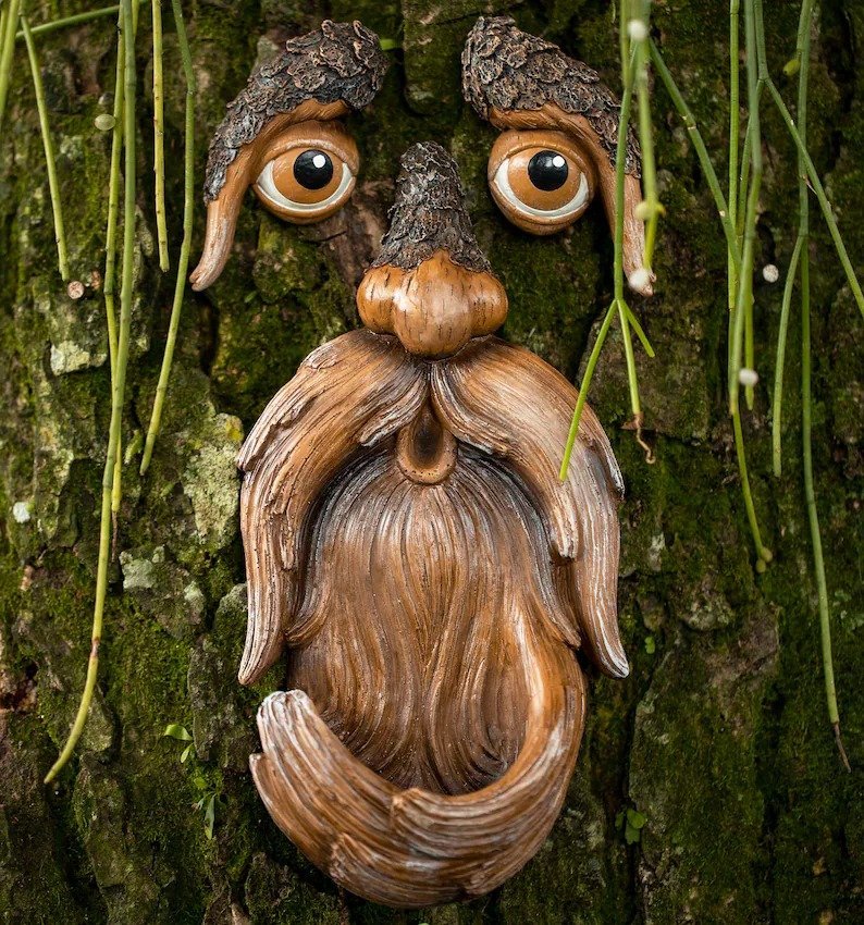 Unique Bird Feeders For Outdoors Old Man Tree Art-xinru