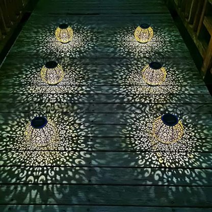 Solar Metal Large Lantern Outdoor Chandelier Decorative Garden-xinru