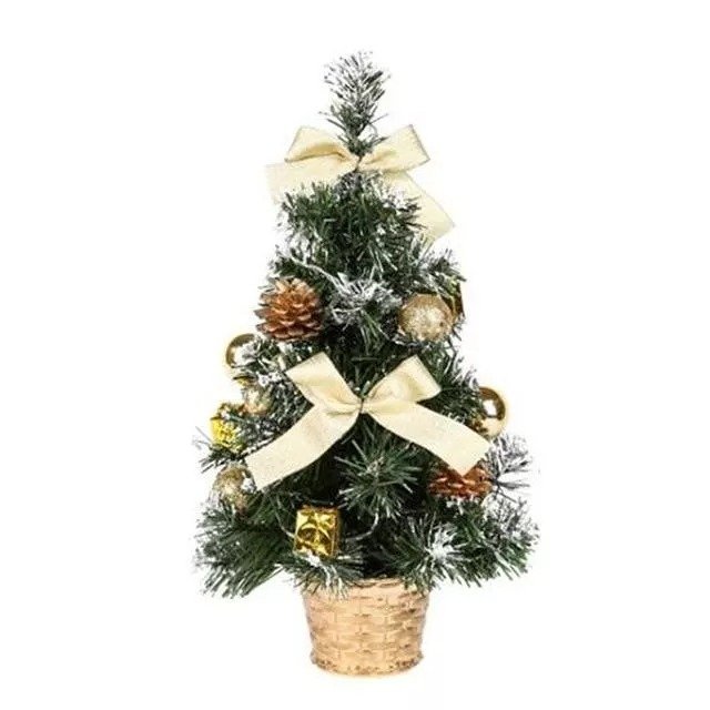 Small Prelit Artificial Tabletop Christmas Tree With Lights-xinru shop