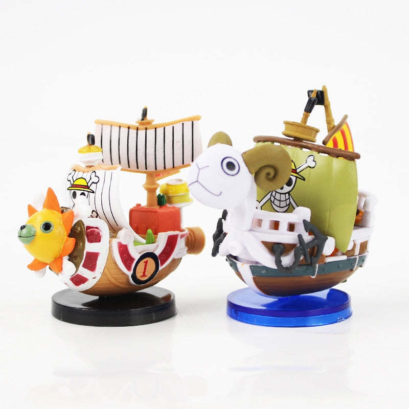 One Piece Mini Thousand Sunny Going Merry Pirate Boat Ship Mode-xinru