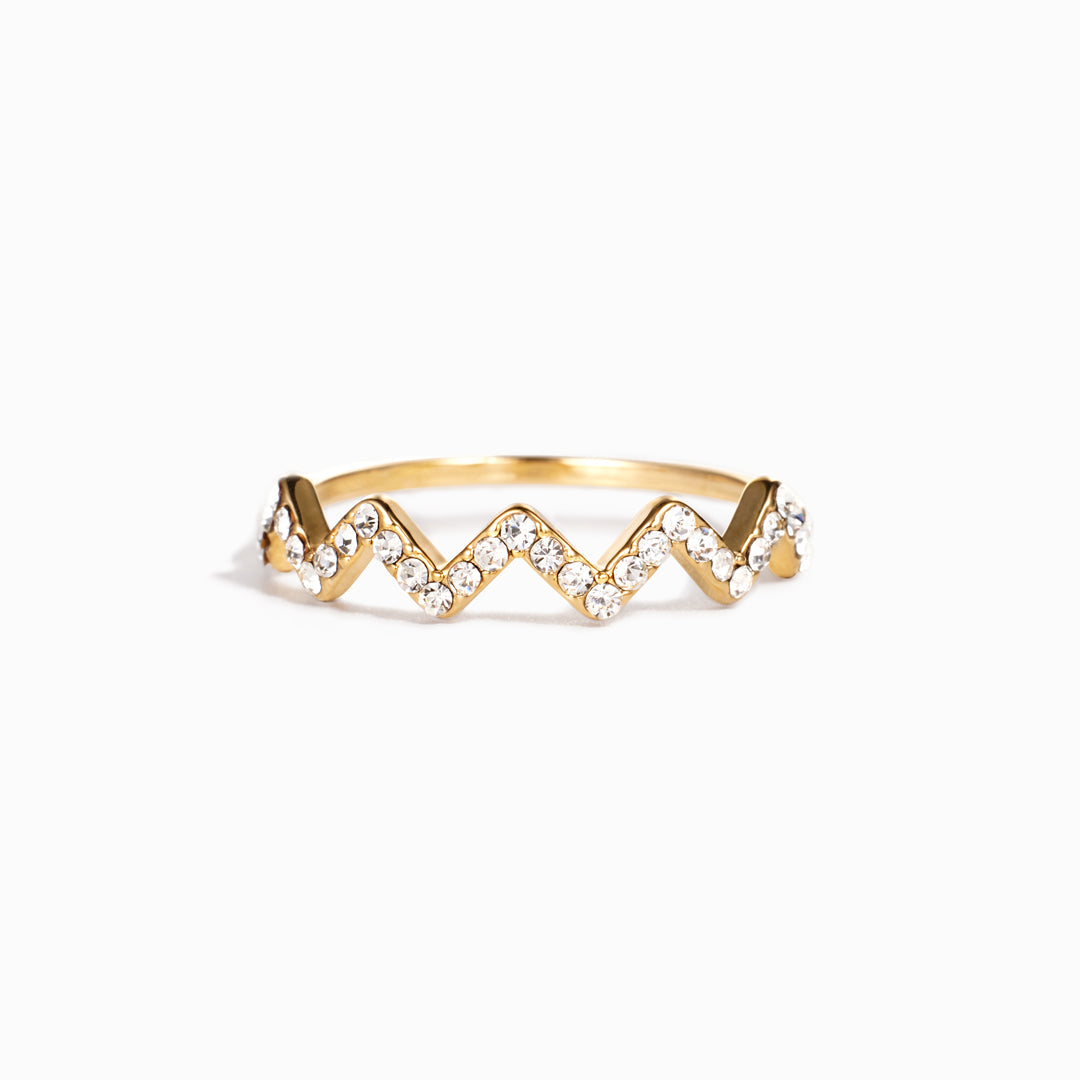 S925 Adjustable Opening Sterling Silver Inspirational Wave Ring-xinru
