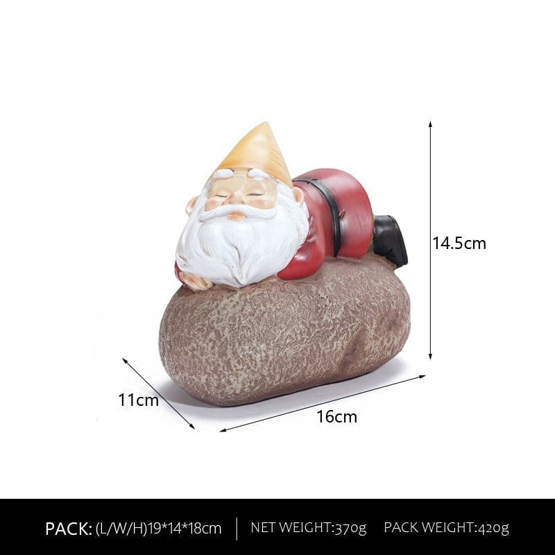 Lazy Gnome Solar Light Garden Decoration-xinru
