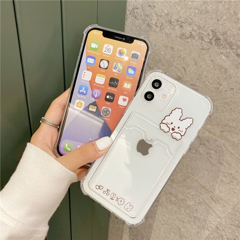 Clear Cartoon Card Case-xinru