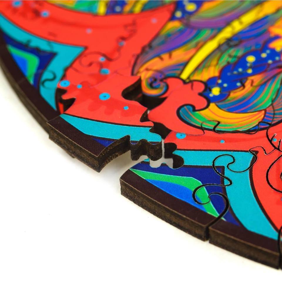 Unique Alluring Fox Wooden Puzzle Jigsaw With Box-xinru