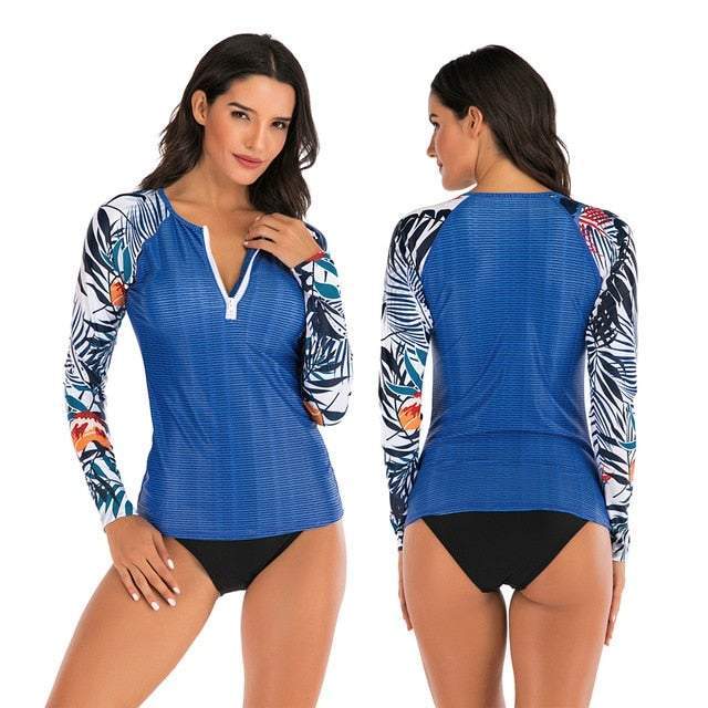 Stylish Lady's Long-sleeve Swimsuit-xinru