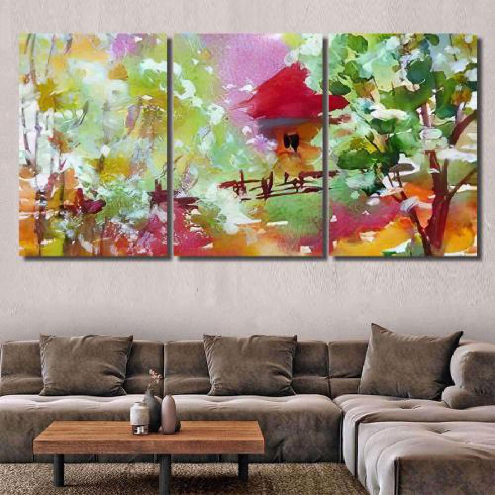 Watercolor Colorful Bright Textured Abstract-xinru shop