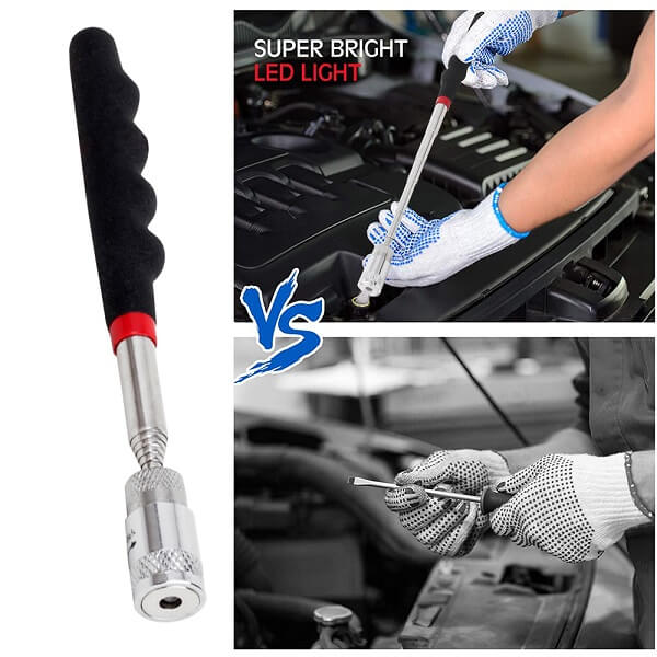 Magnet Pickup Tool Telescoping Include 8 lb LED Light Magnet Stick-xinru