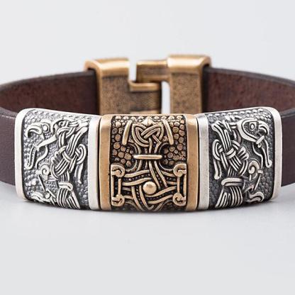 Mjolnir and Ravens Wristband-xinru shop