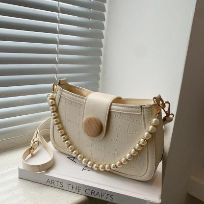 パールチェーンショルダーバッグ-xinru shop