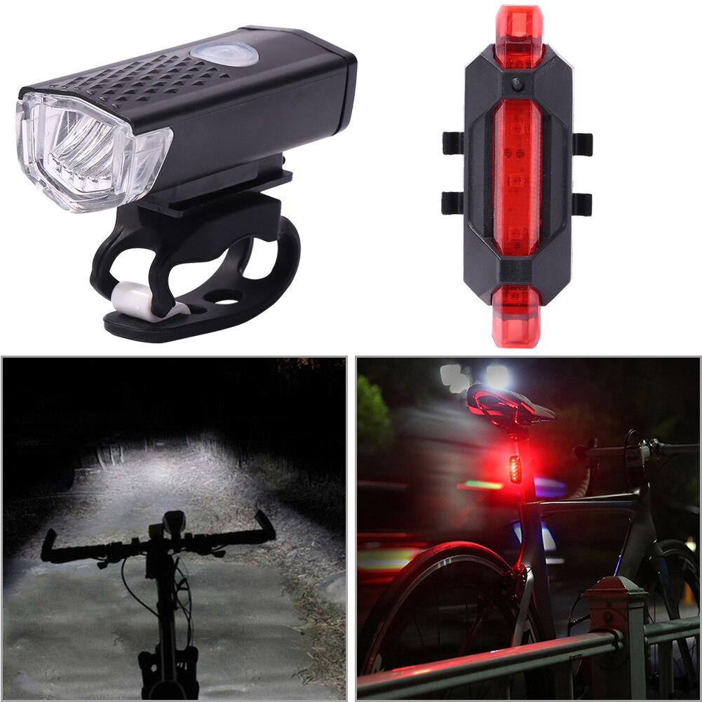 USB Rechargeable Waterproof Bike Light Flashlight-xinru