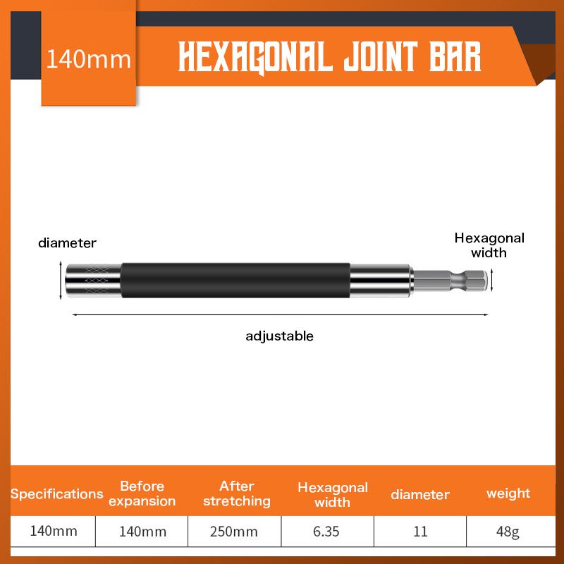 Telescopic Hexagonal Joint Bar-xinru