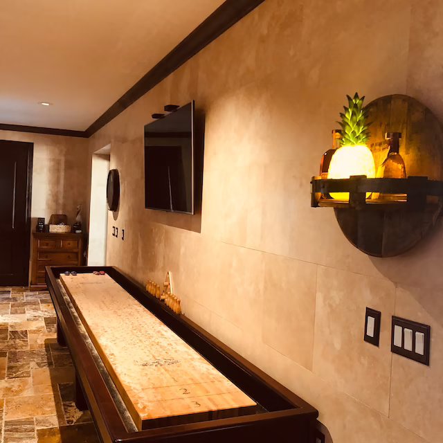 Bourbon Barrel Rack Wine Rack Wall Mounted Beverage Rack Display Rack-xinru