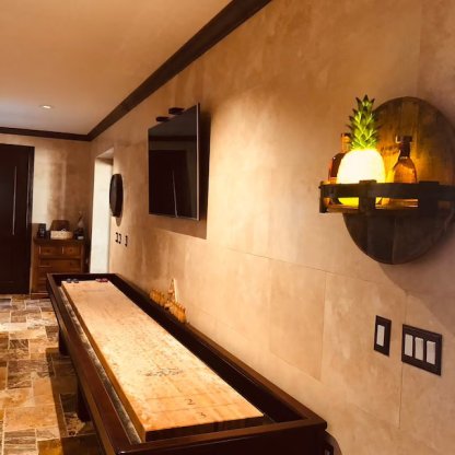 Bourbon Barrel Rack Wine Rack Wall Mounted Beverage Rack Display Rack-xinru