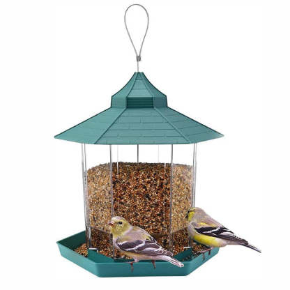 Hanging Hexagon House Shaped Bird Feeder-xinru shop