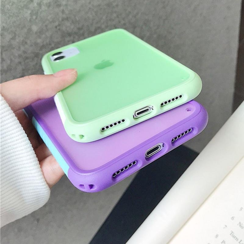 Cute Splicing Candy Color Case-xinru