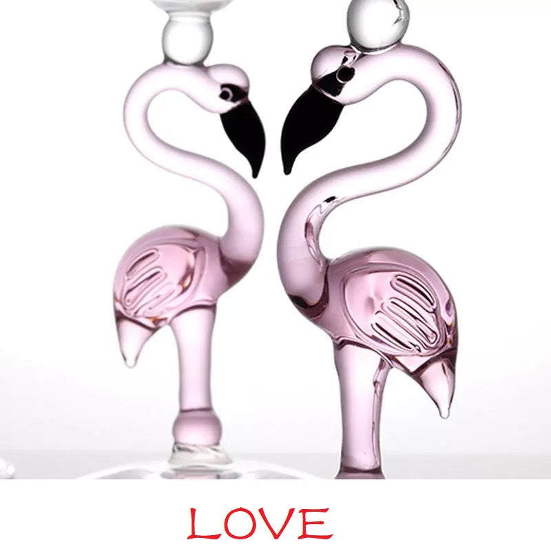 Creative Flamingo Wine Glasses Durable Goblet Set-xinru