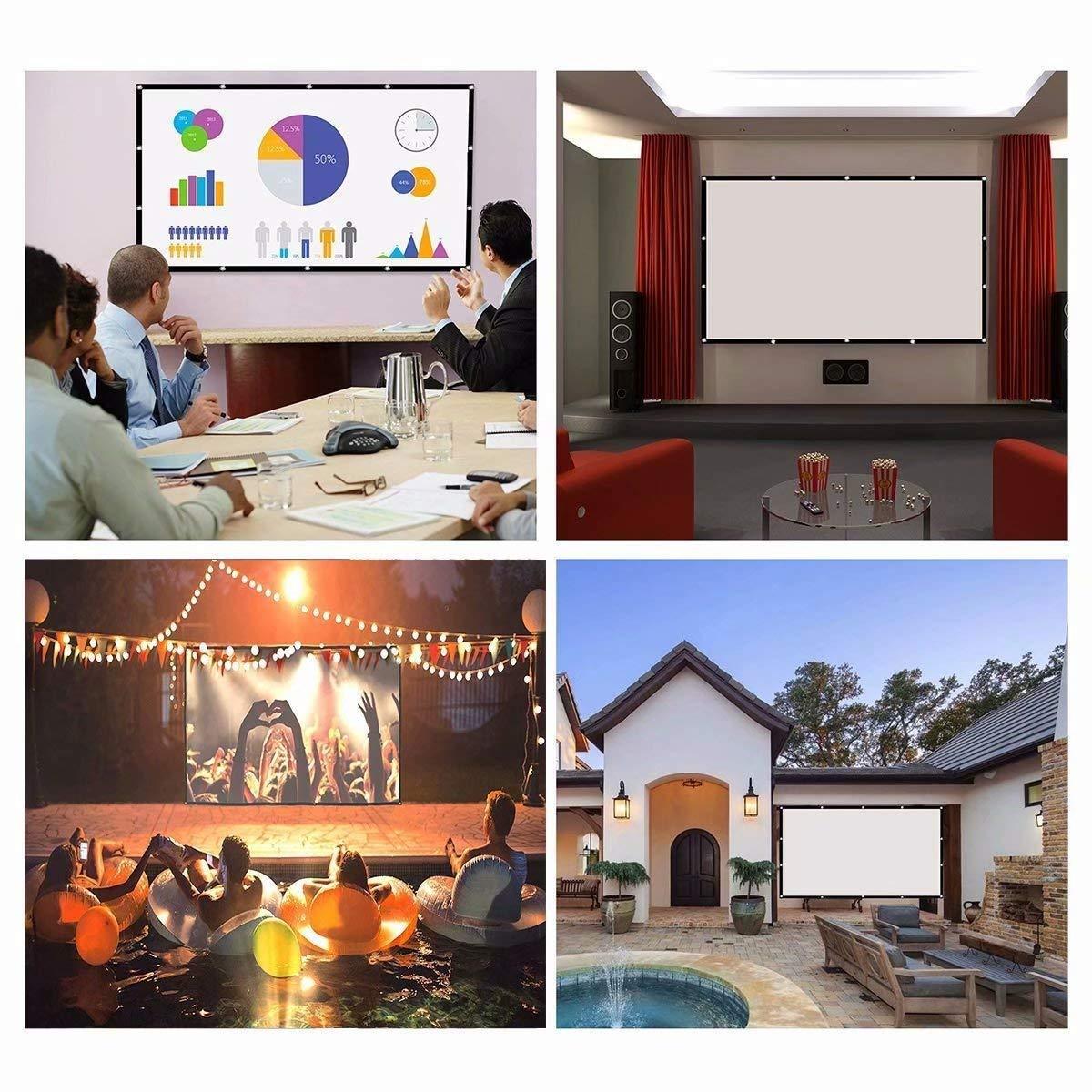 Portable Outdoor Movie Projector Screen - 150"-xinru shop