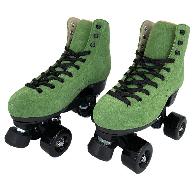 Suede Leather Roller Skates For Men And Women Outdoor-xinru shop