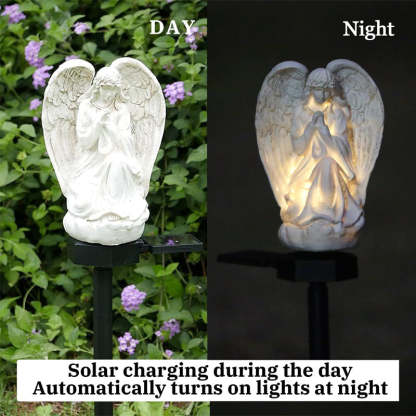 Solar Praying Angle Statue Garden Light-xinru
