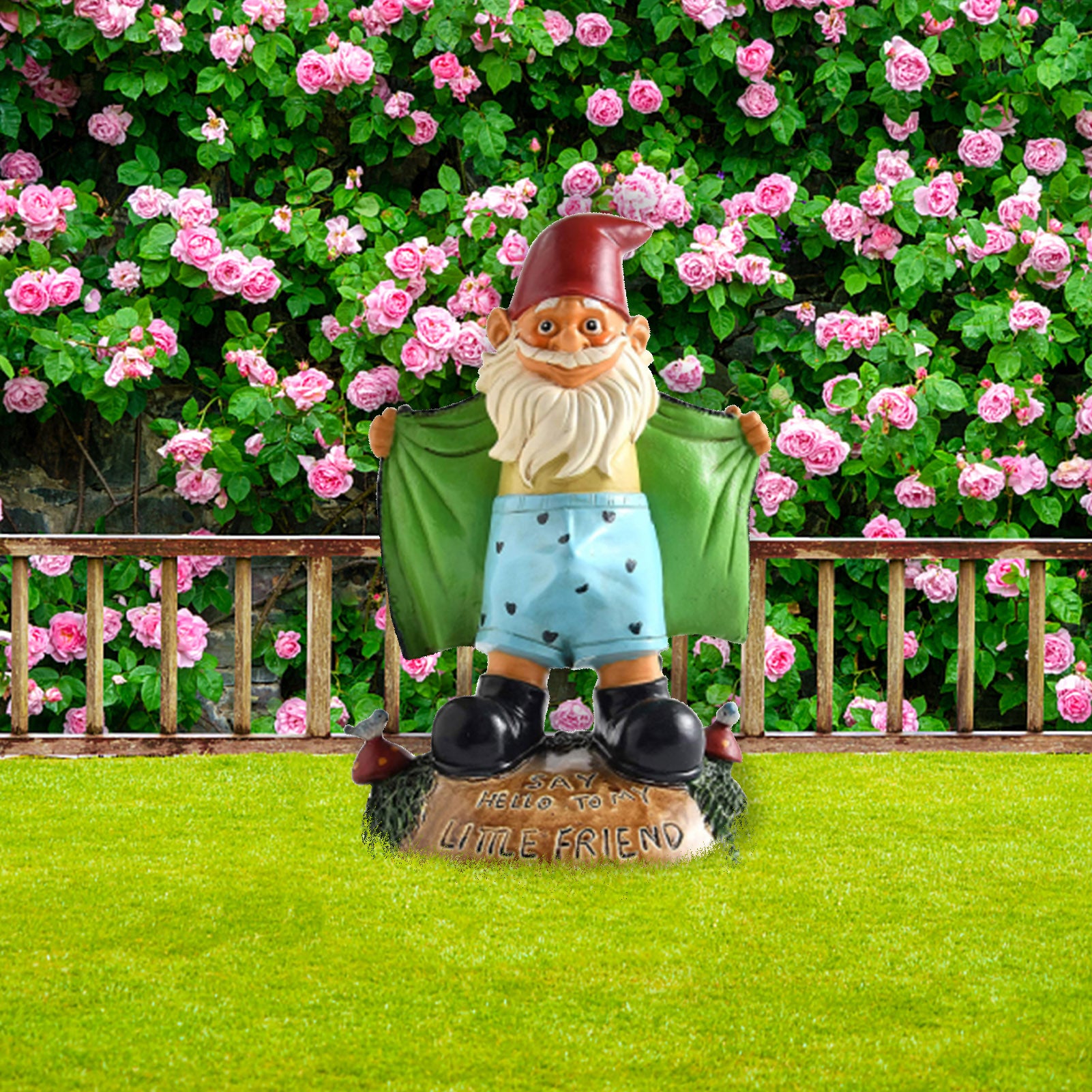 Funny Resin Figurines Naughty Garden Gnome Garden Decoration Statue Gnome-xinru