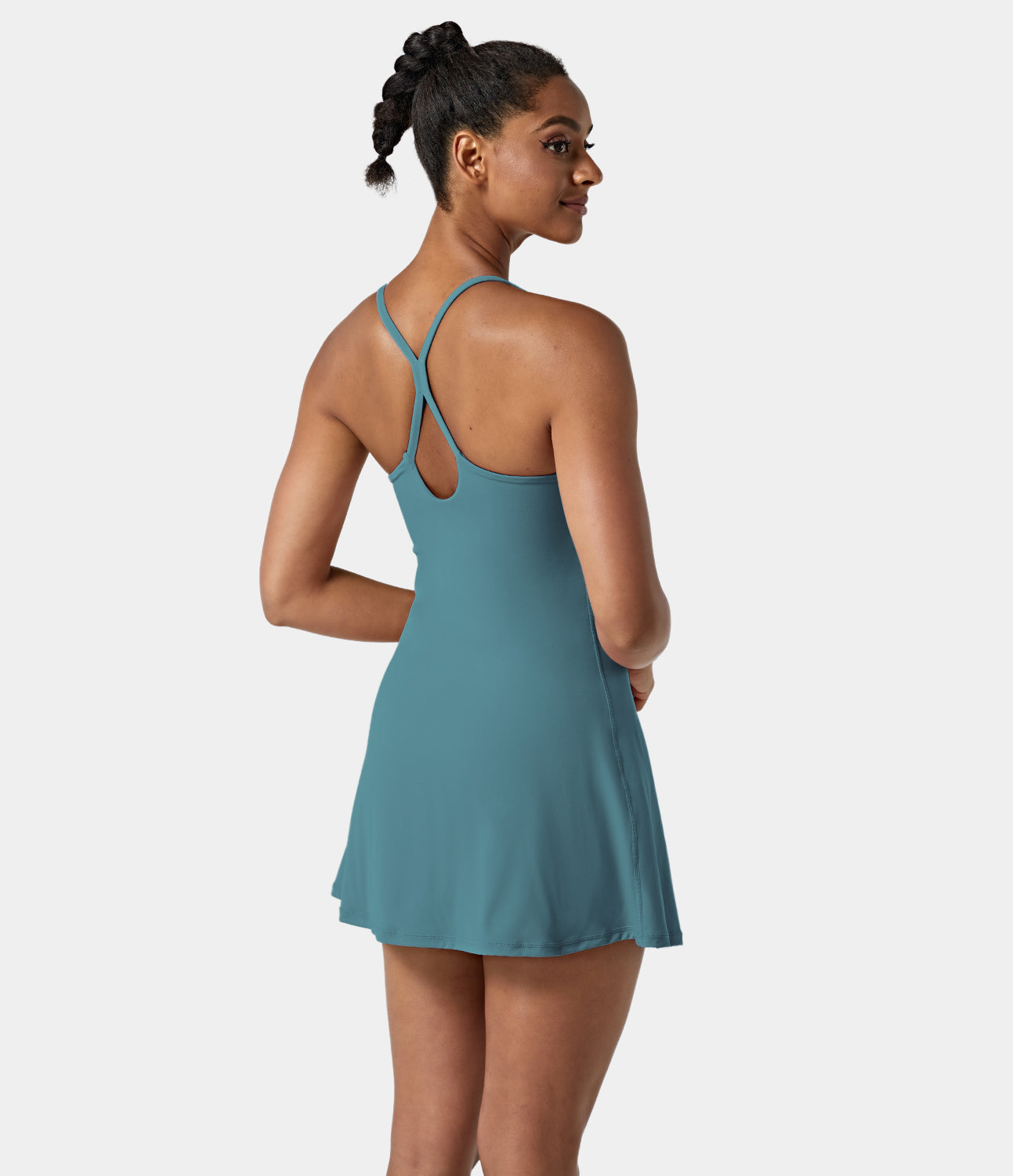 Women's Exercise Workout Dress With Phone Pocket-xinru shop