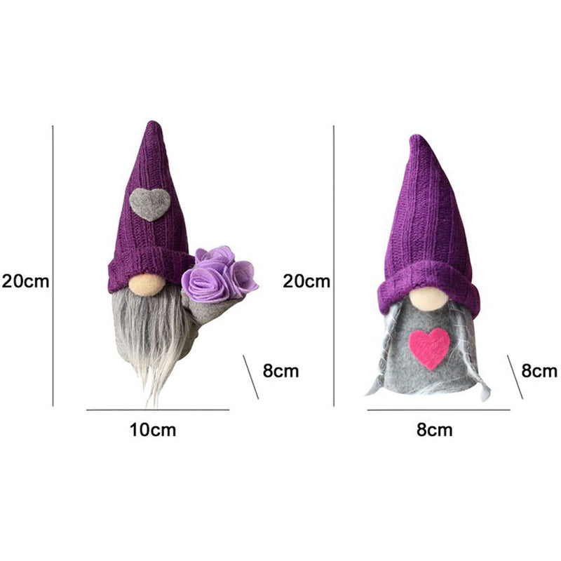 Purple Knitted Hat Mother's Day Gnome-xinru