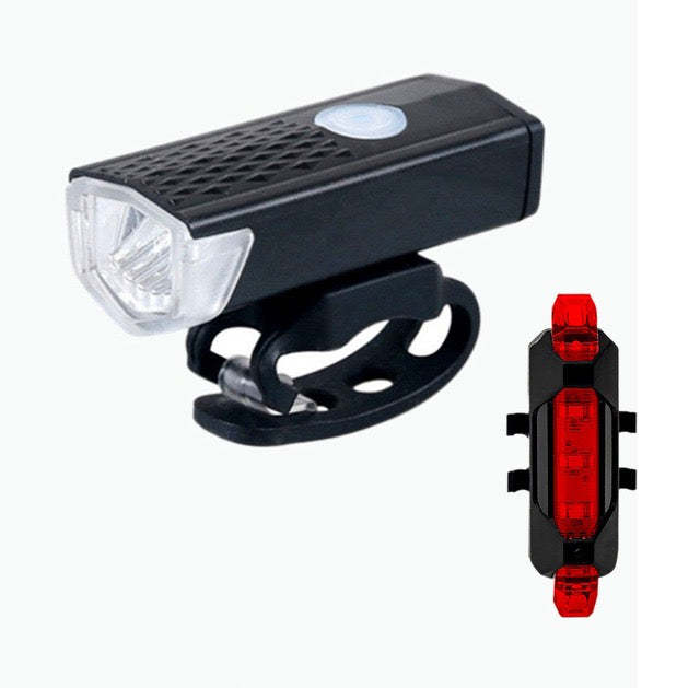 USB Rechargeable Waterproof Bike Light Flashlight-xinru