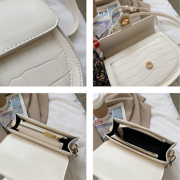 ワニのパターンショルダーバッグ-xinru shop