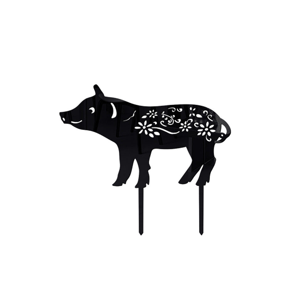 Pig Shape Outdoor Garden Lawn Stake-xinru