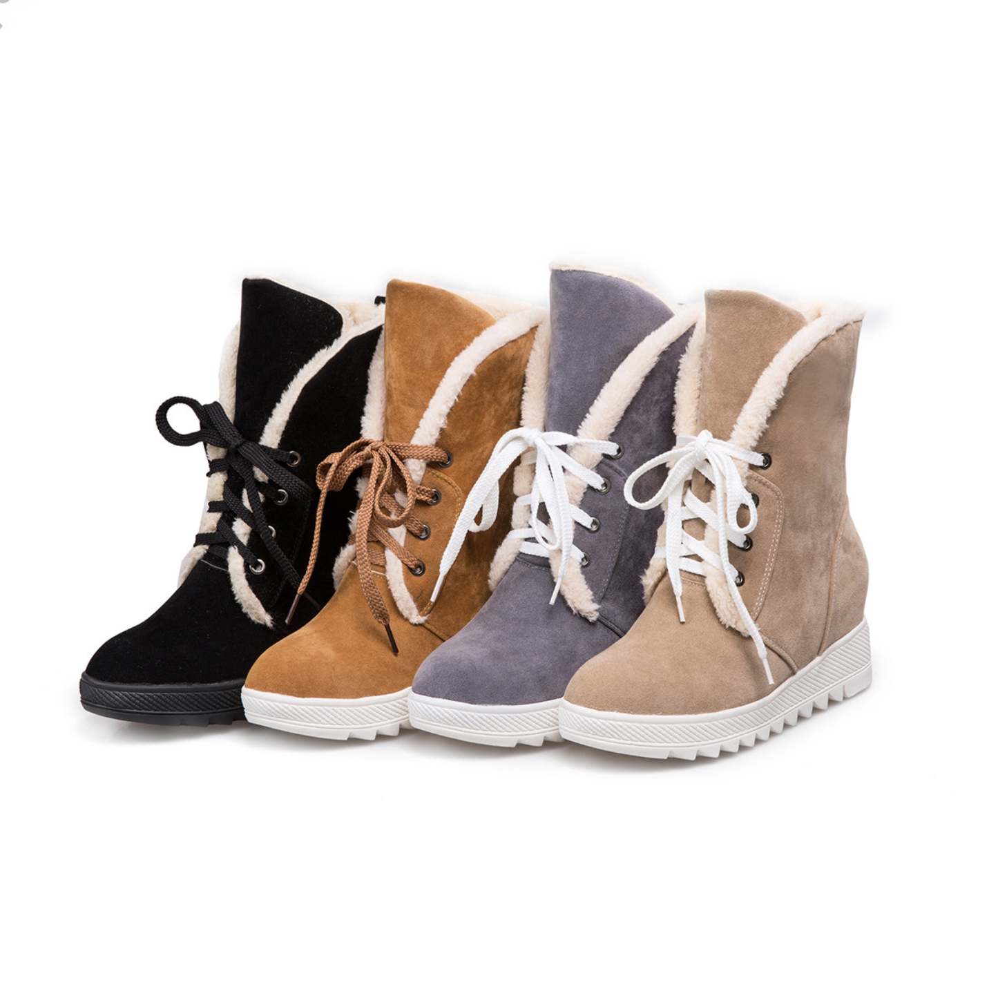 Women's Mid Calf Ankle Snow Boots-xinru shop