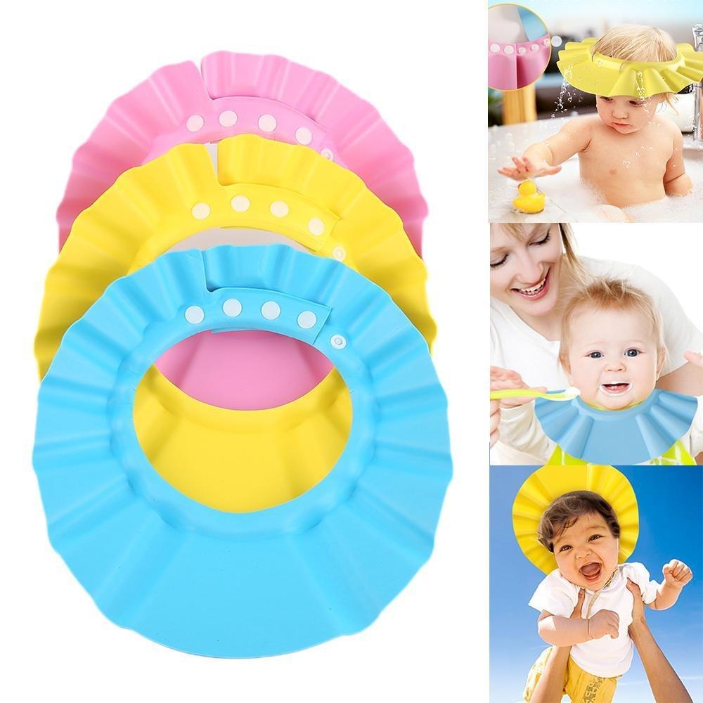Safe Soft Shampoo Protective Baby Shower Cap-xinru