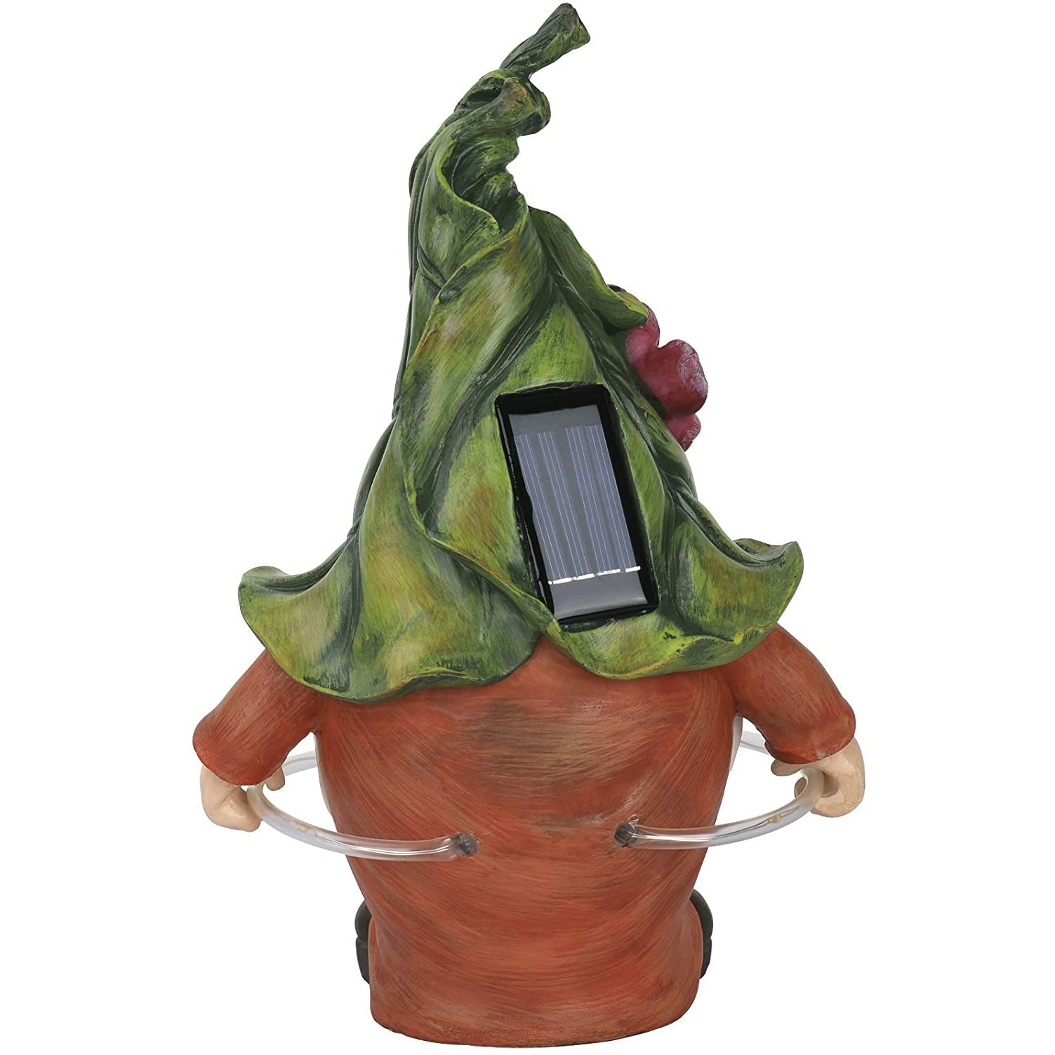 Solar Lamp Garden Gnome Playing Circle Resin Dwarf Statue Outdoor Decoration-xinru