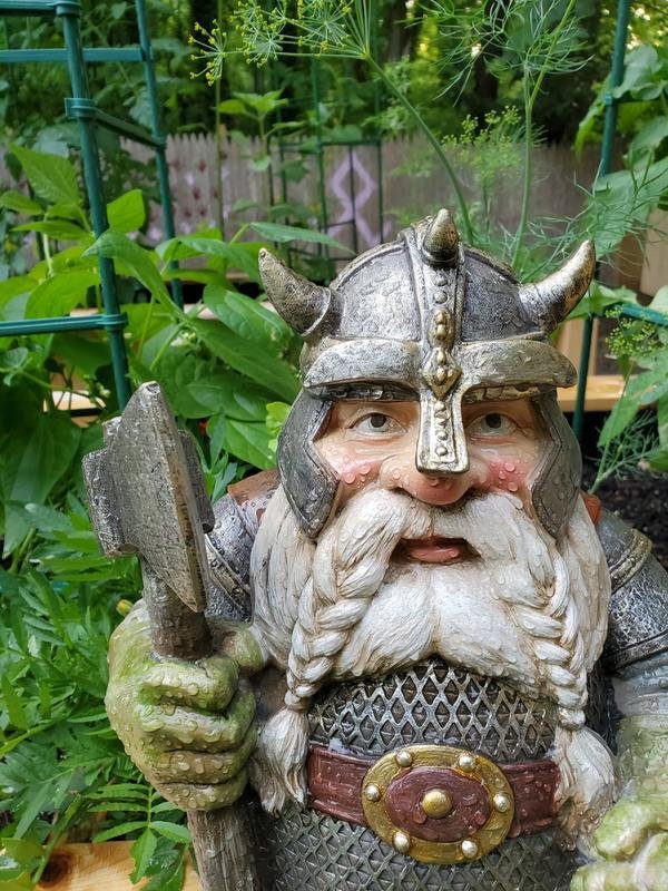 Viking Victor Nordic Dwarf Garden Grass Gnome Statue-xinru